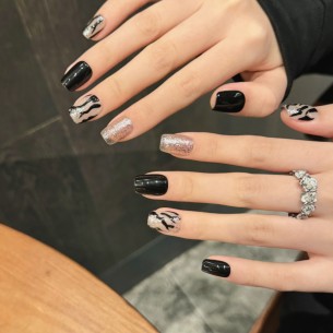 Cebra-Uñas postizas press on 2