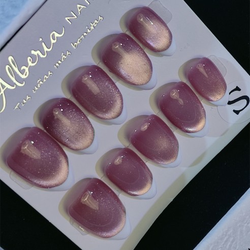 Frenchie glitter- Uñas Press On