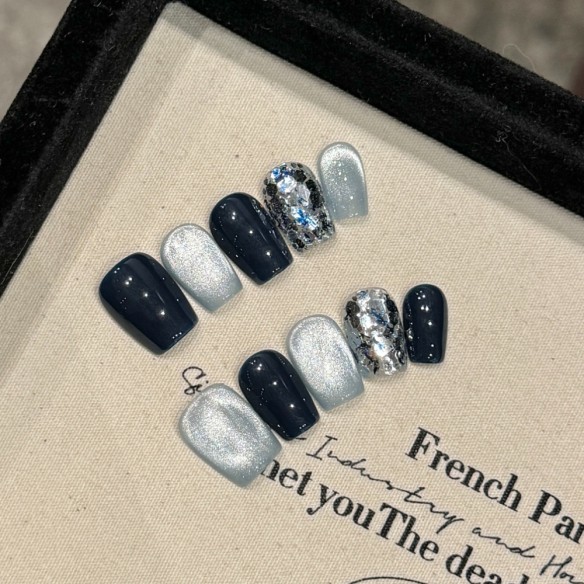 Estrellas y mar-uñas postizas press on