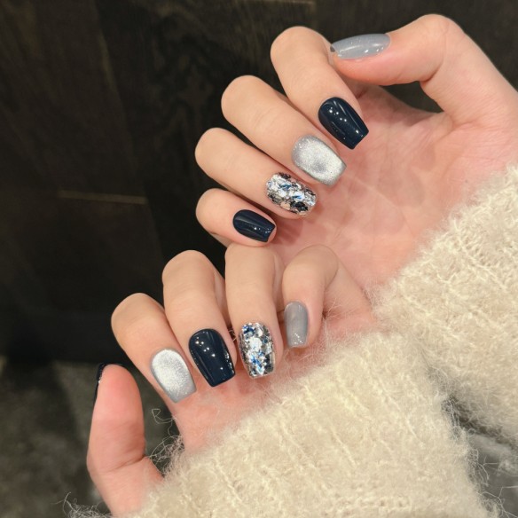 Estrellas y mar-uñas postizas press on