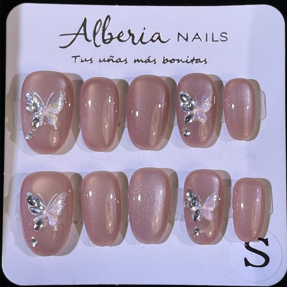 Alas de Mariposa- Uñas Press On