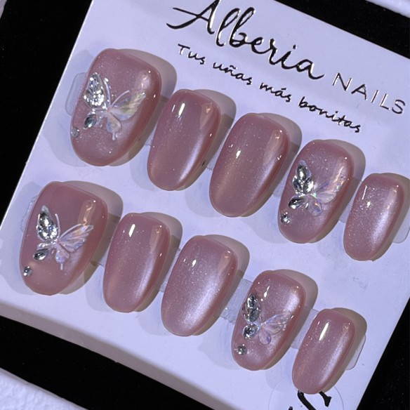 Alas de Mariposa- Uñas Press On