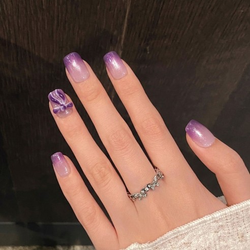 Amatista Coquette- Uñas Press On