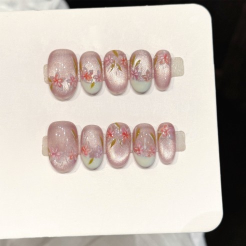 Suspiro Floral- Uñas Press On