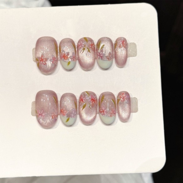 Suspiro Floral- Uñas Press On