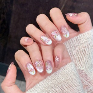 Soupir floral- Ongles Press On