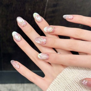 Soupir floral- Ongles Press On 2