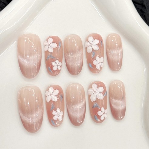 Flor de Almendro- Uñas Press On