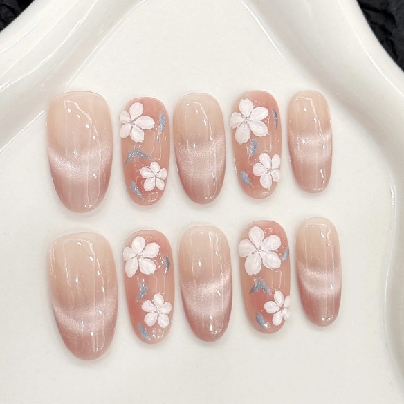 Flor de Almendro- Uñas Press On