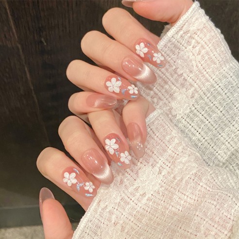 Flor de Almendro- Uñas Press On