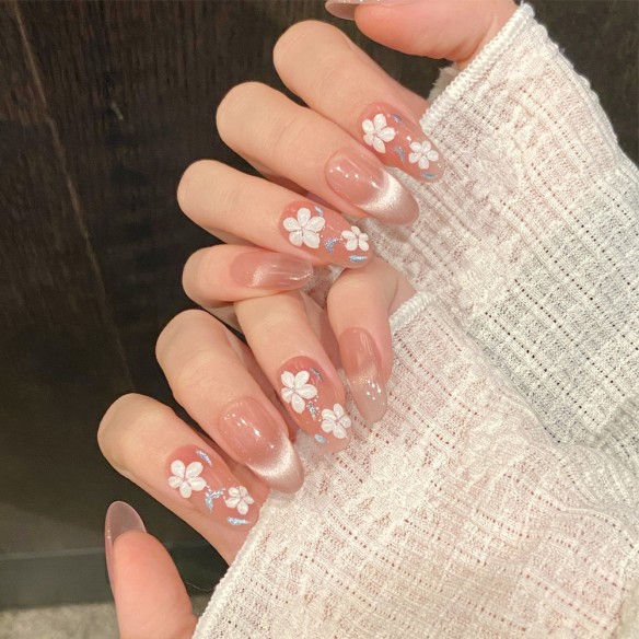 Flor de Almendro- Uñas Press On