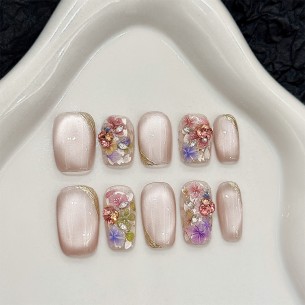 Bouquet Floral- Uñas Press On
