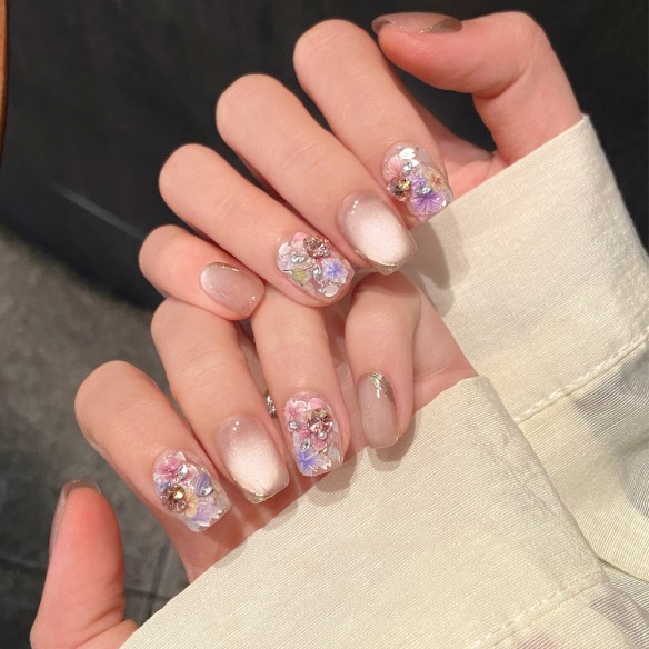 Bouquet Floral- Uñas Press On