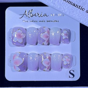Orquídea- Uñas Press On