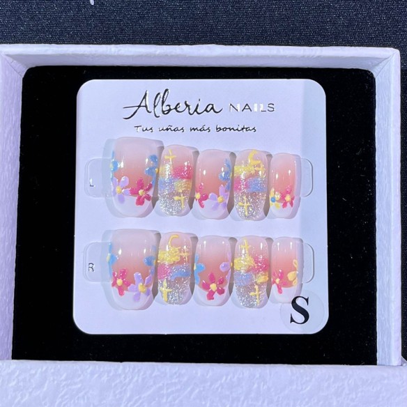 Jardín Coral- Uñas Press On