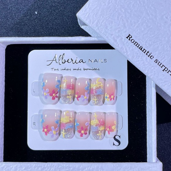 Jardín Coral- Uñas Press On