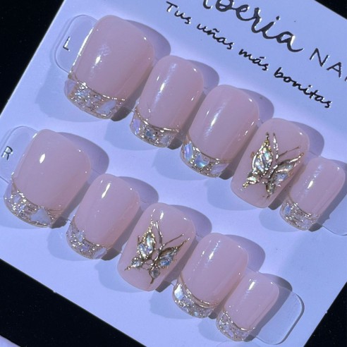 Vuelo Coral- Uñas Press On