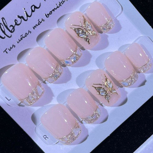 Vuelo Coral- Uñas Press On