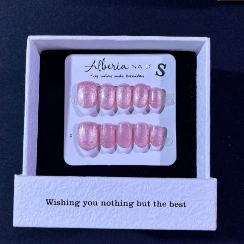 Frenchie glitter- Ongles Press On